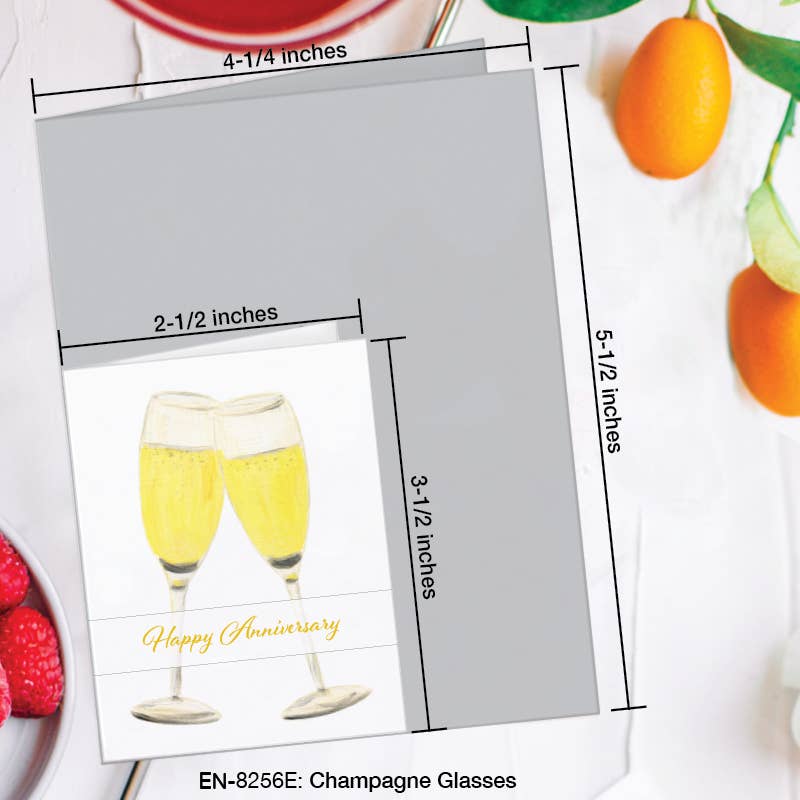 Champagne Glasses - Greeting Card
