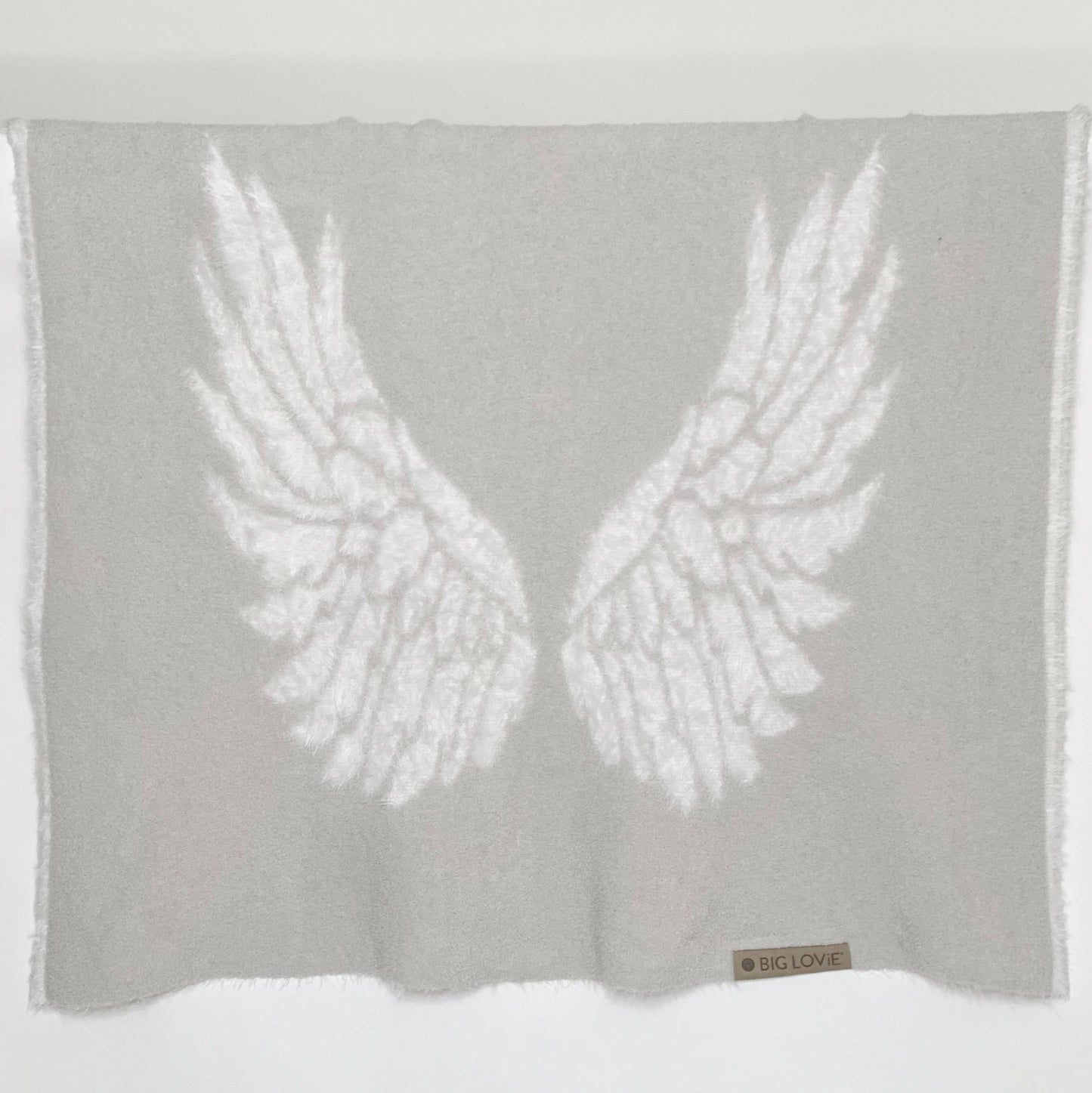Dream WINGS Childs Blanket Light Gray