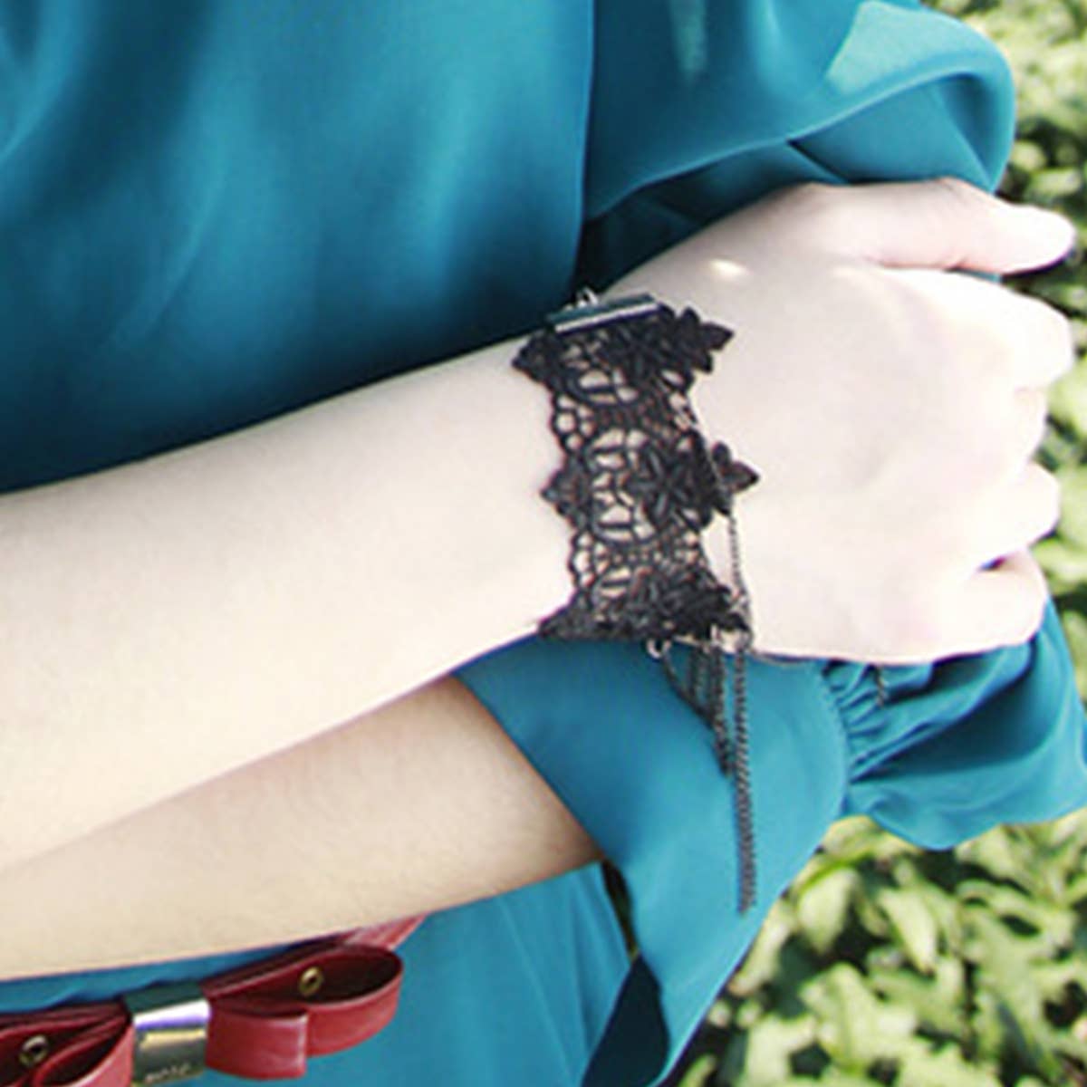 Halloween Lace Bracelet