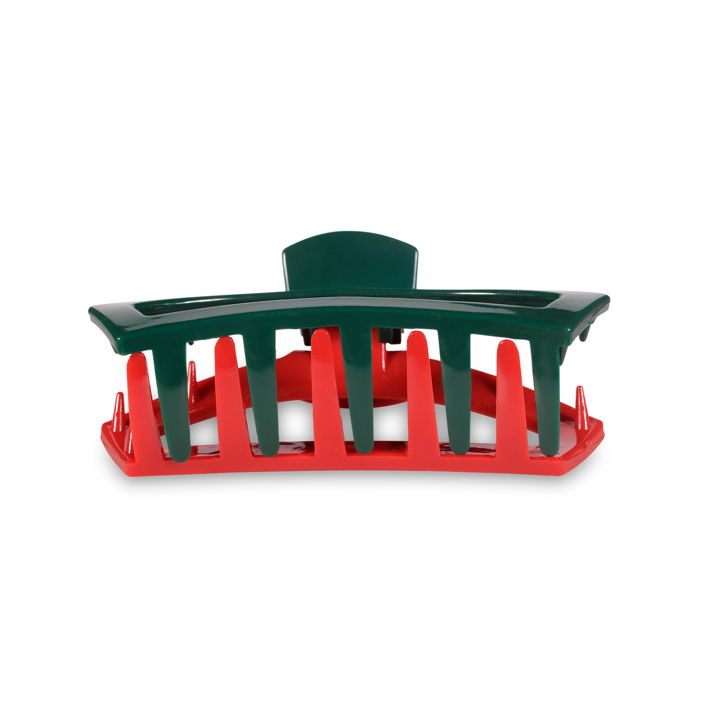 Open Red and Green Medium Hair Clip