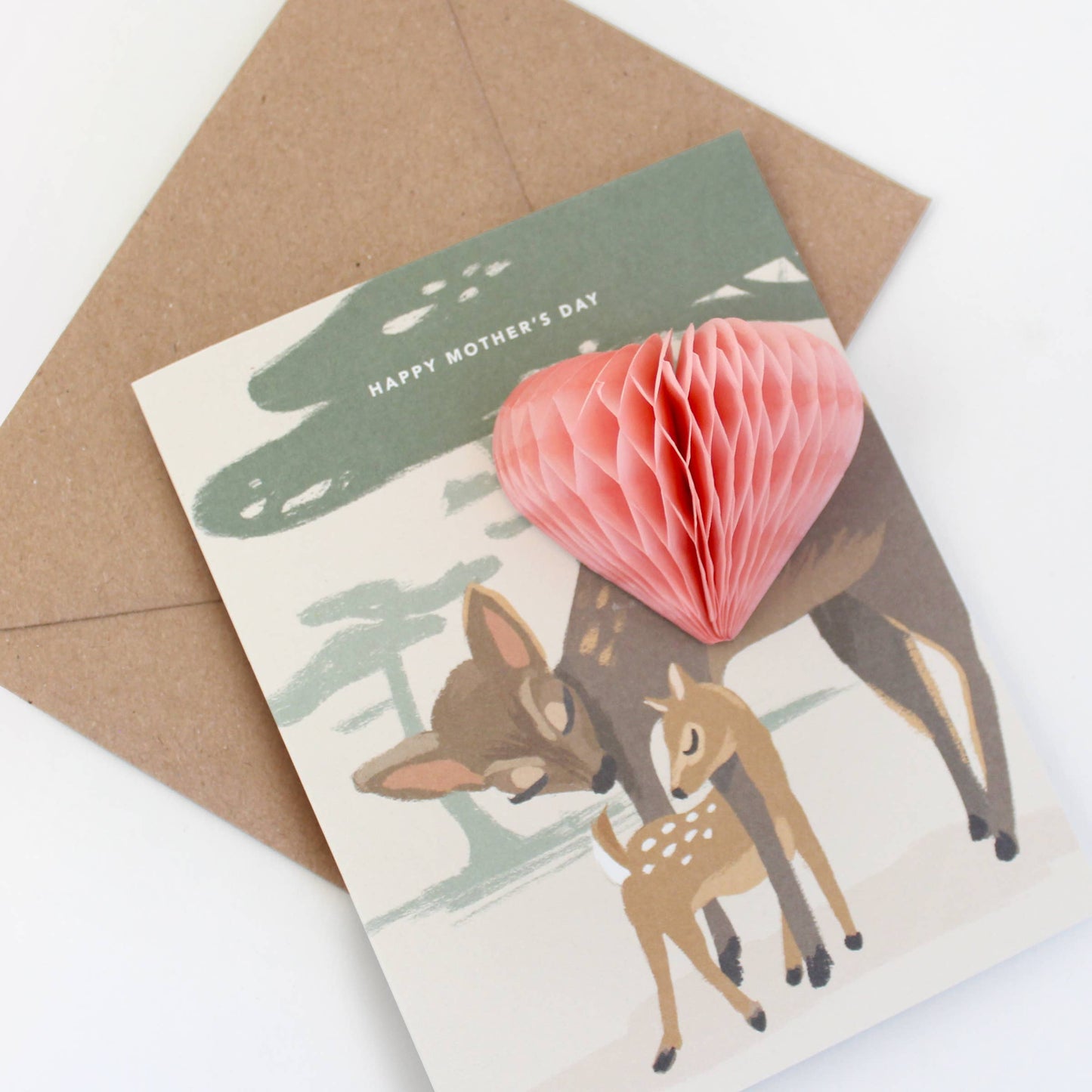 Pop-up Mother Deer Card