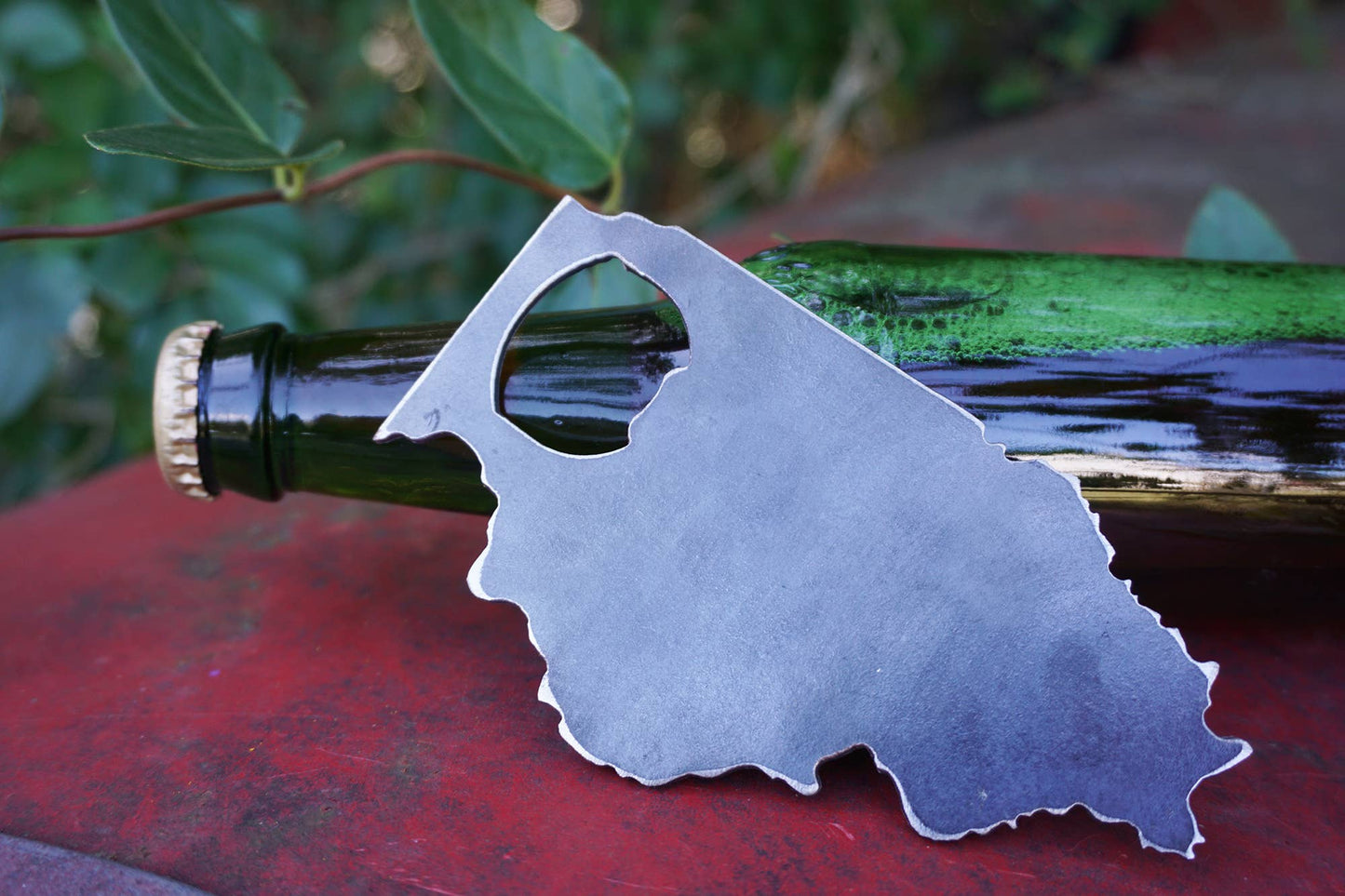 Illinois State Bottle Opener made with Recycled Steel