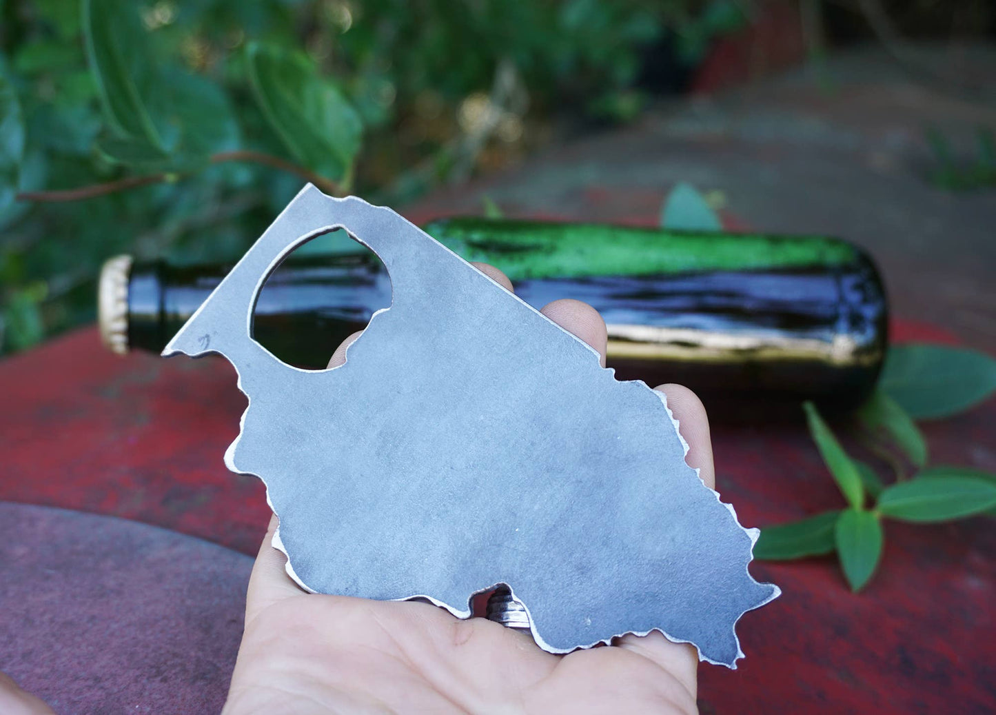 Illinois State Bottle Opener made with Recycled Steel