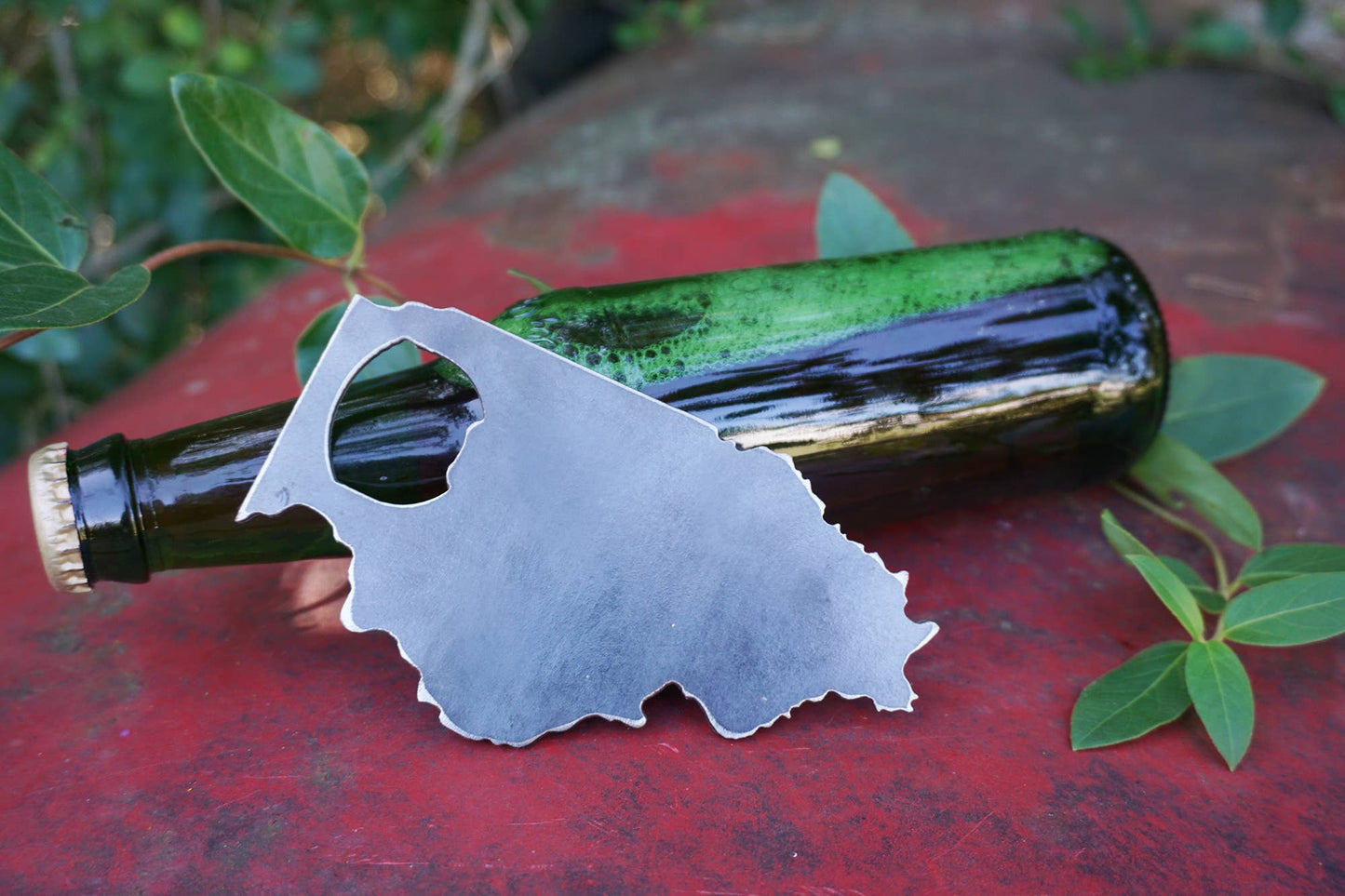 Illinois State Bottle Opener made with Recycled Steel