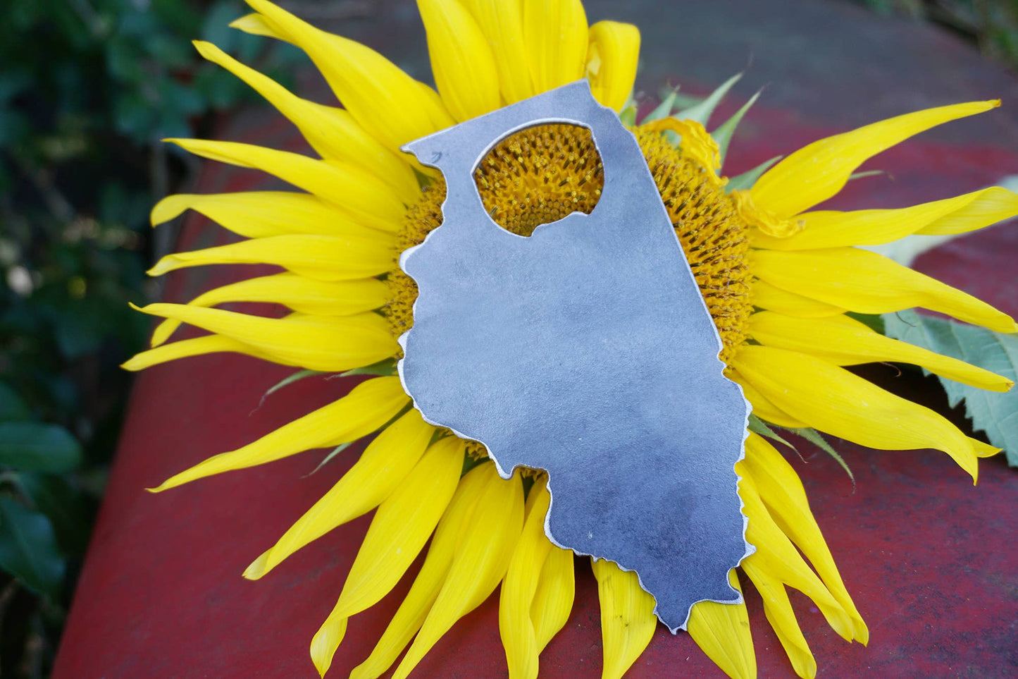 Illinois State Bottle Opener made with Recycled Steel