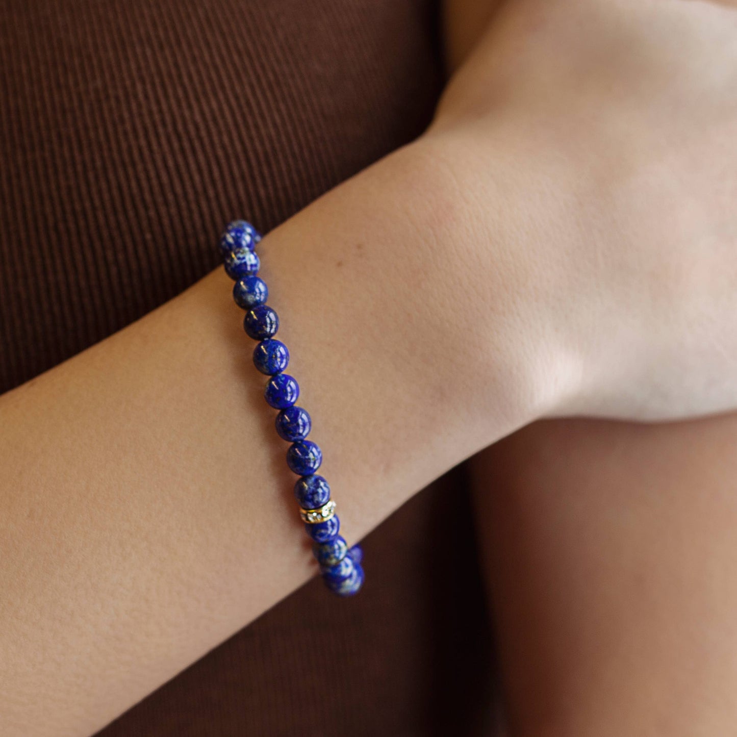 Gemstone Sparkle Bracelet-Lapis Lazuli