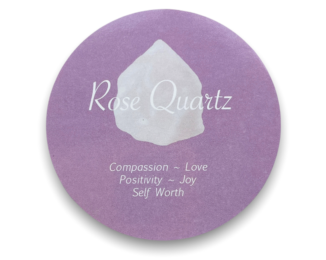 Silver Rose Quartz Crystal Element