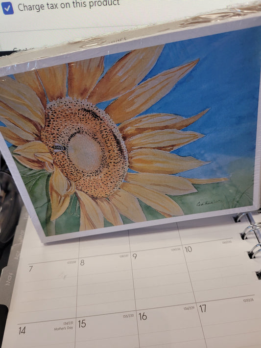 Blank Cards, Sunflower, Set of 12