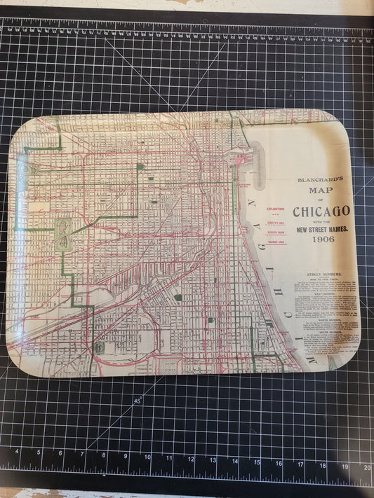 Wood and Melamine Tray - Chicago