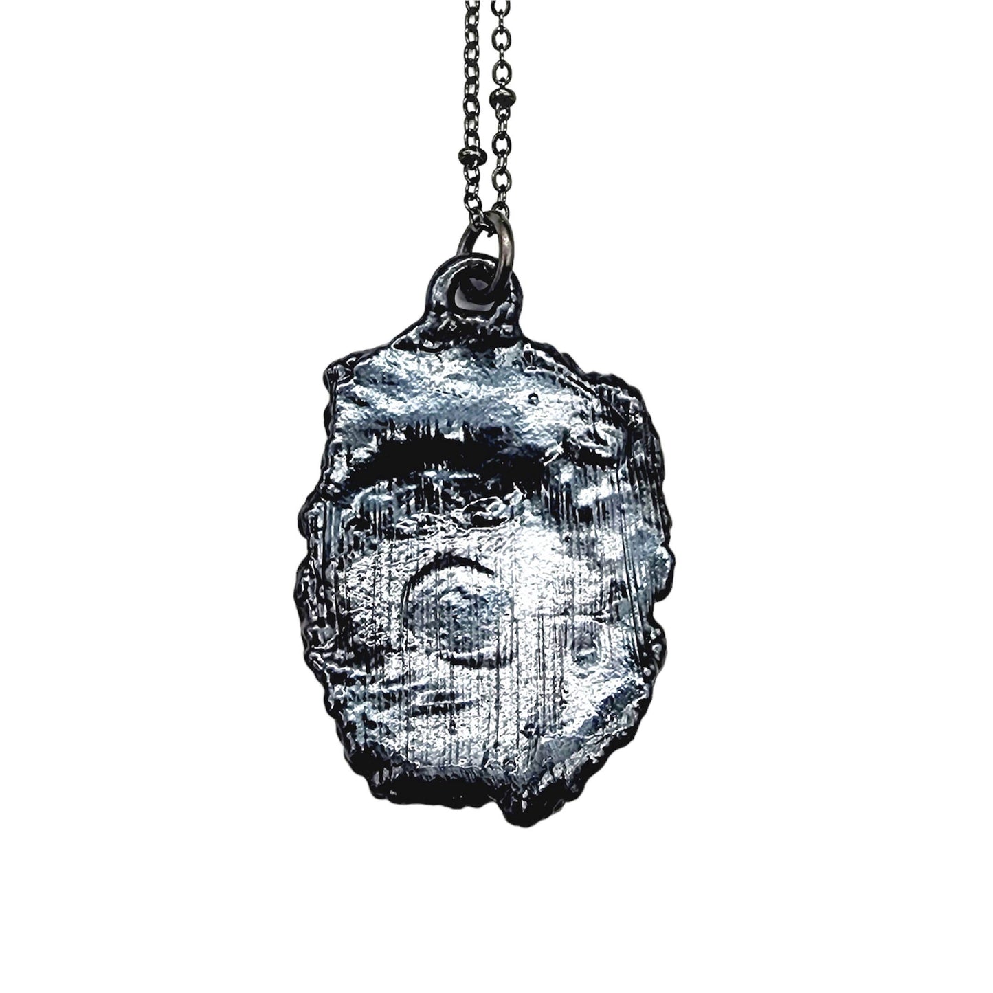 Ammonite Pressed Bismuth Necklace