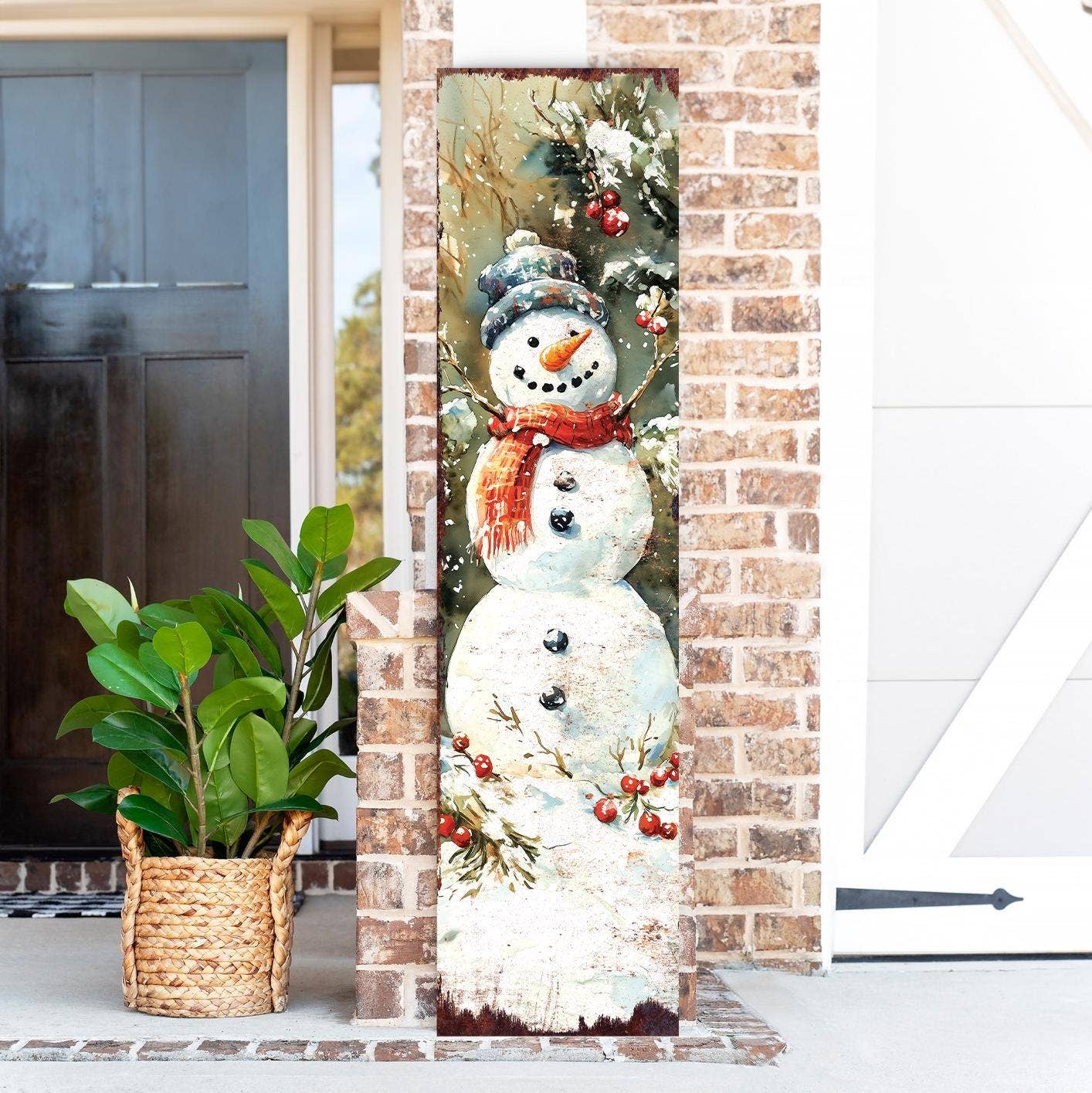 48in Snowman Christmas Porch Sign