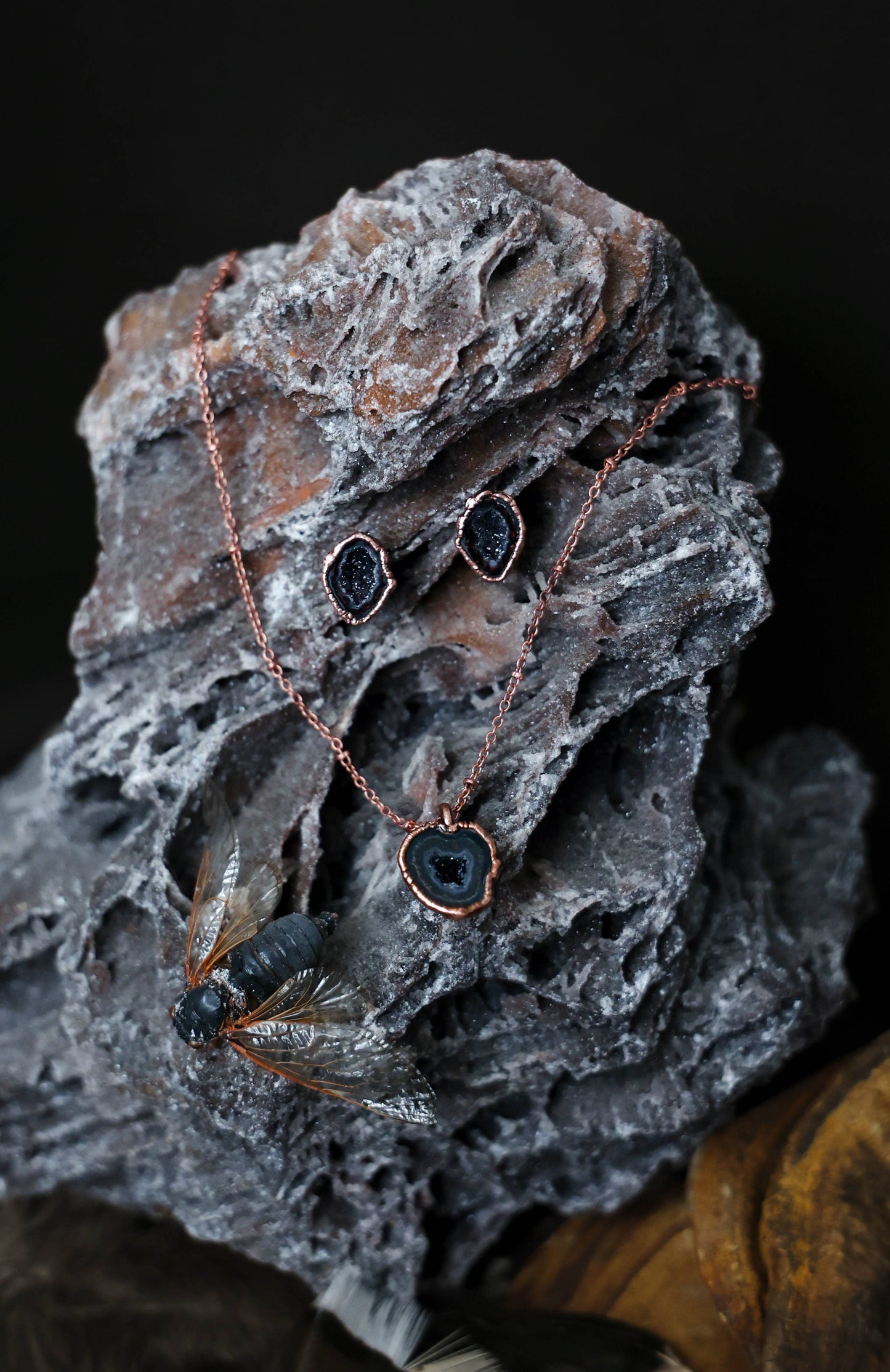 Tabasco Geode Necklace