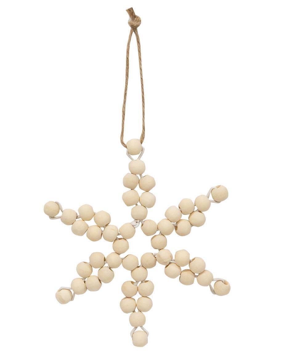 Bead Snowflake Christmas Ornament