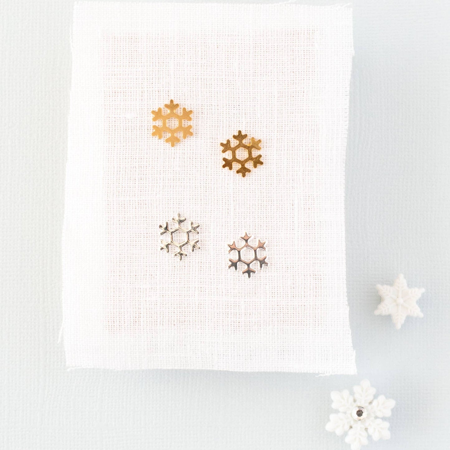 Snowflake Post Stud Earring