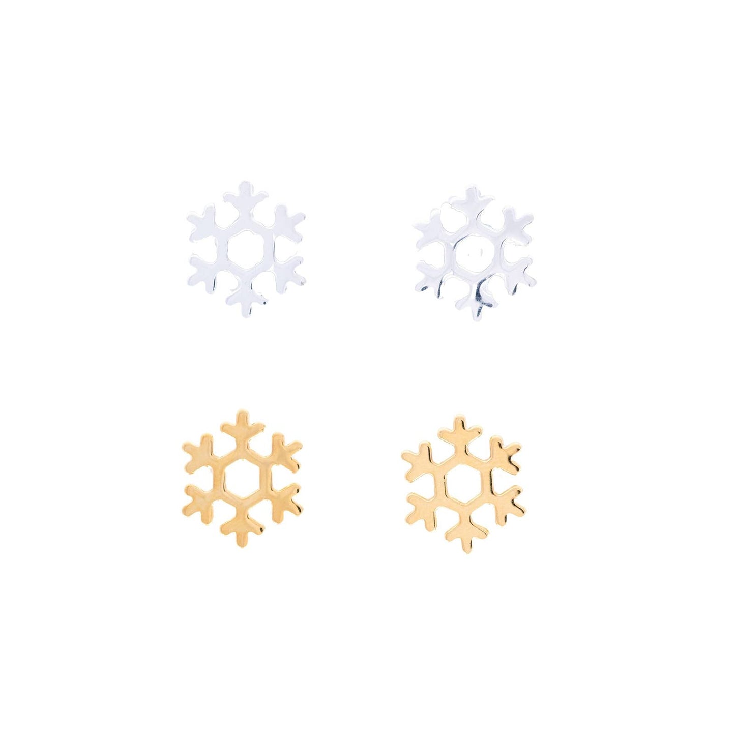 Snowflake Post Stud Earring