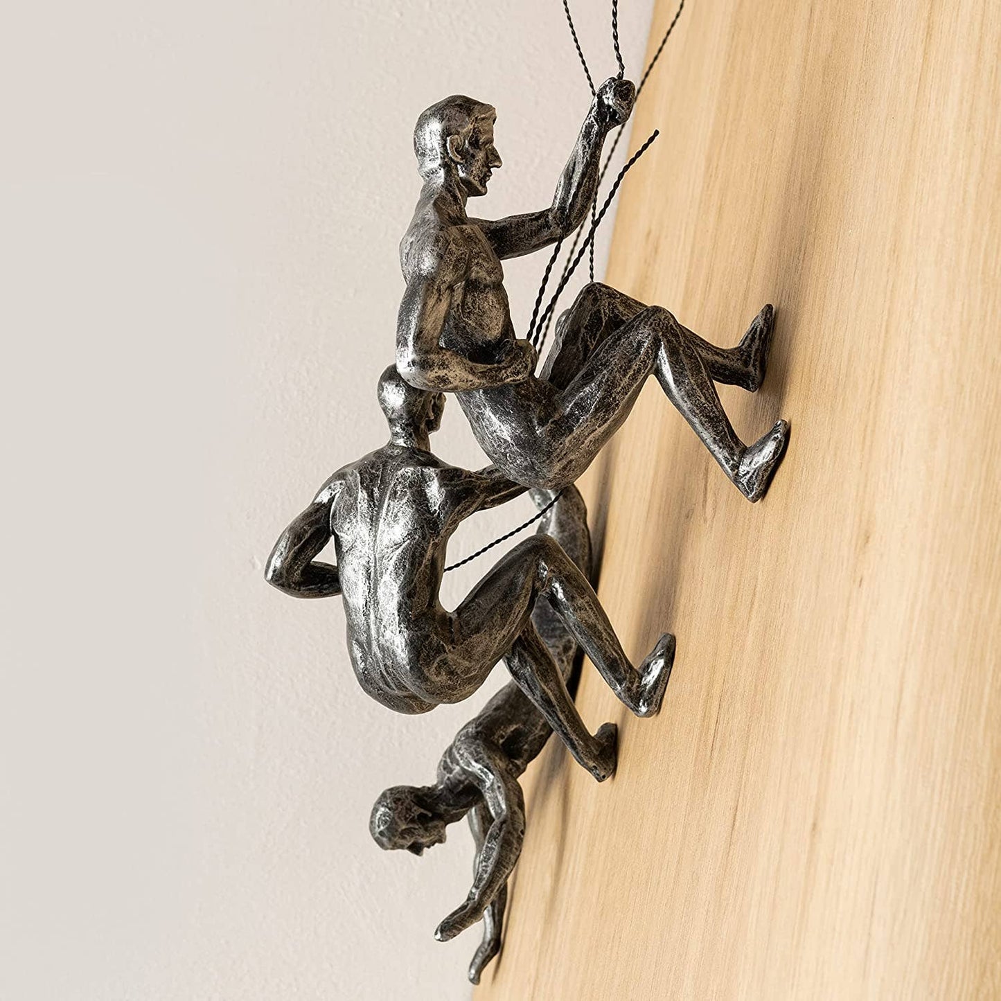 Set of 3 Climbing Men Man Wall Art Decor