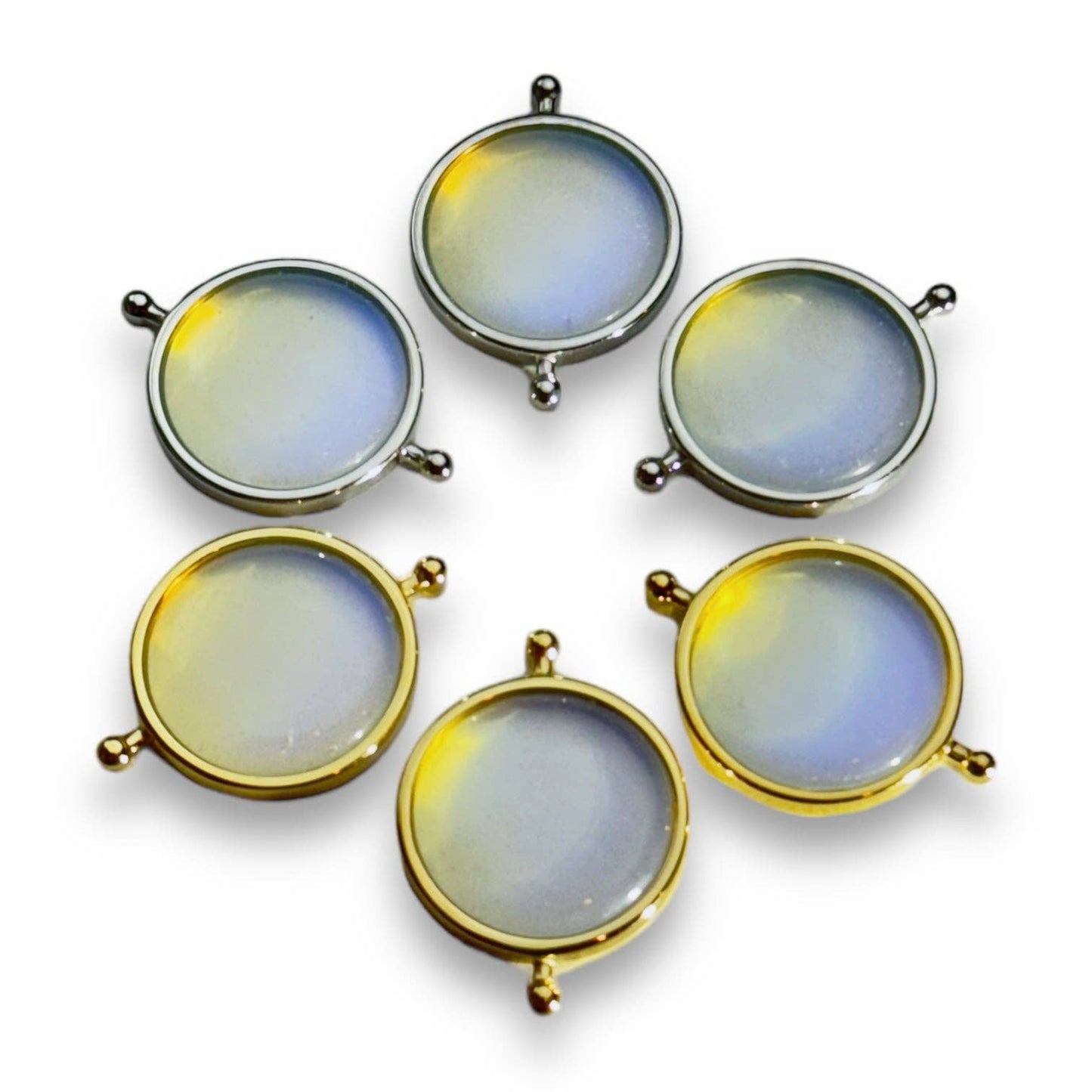 Opalite Circle Element: Gold