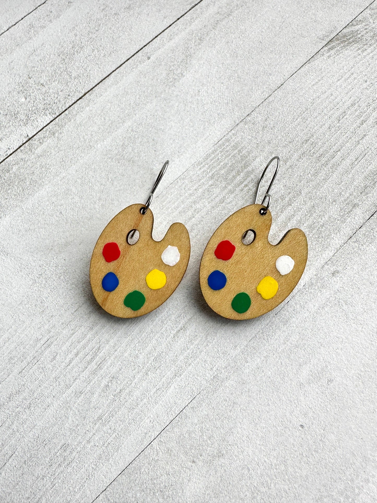 Art Palette Dangle Earrings