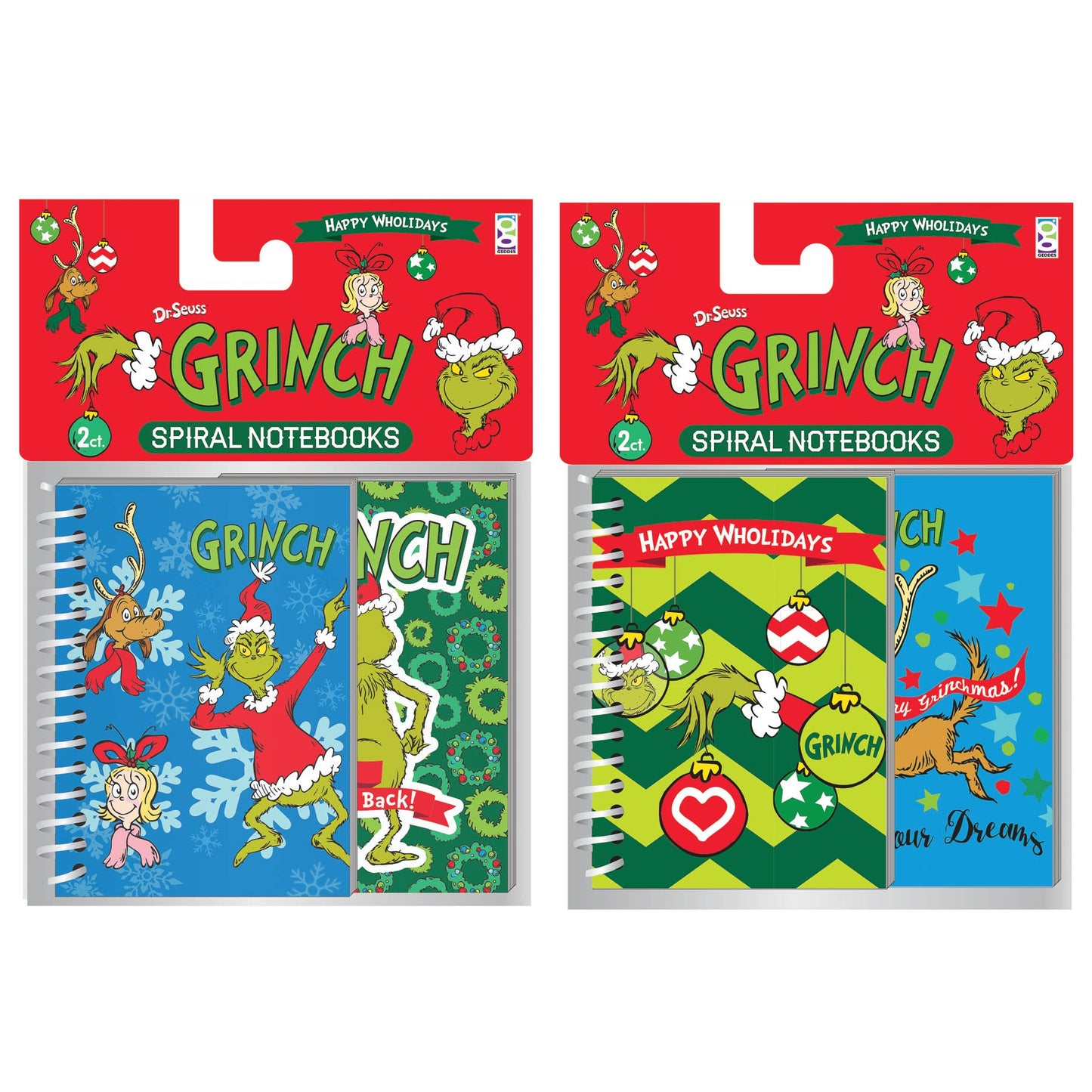 Dr. Seuss™ The Grinch Spiral Notebook Set