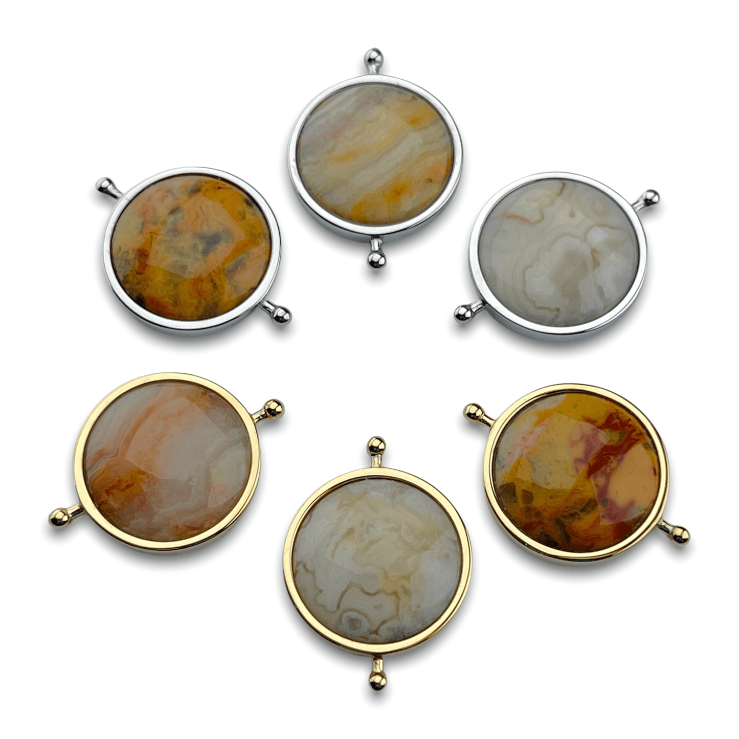 Gold Crazy Jasper Crystal Element