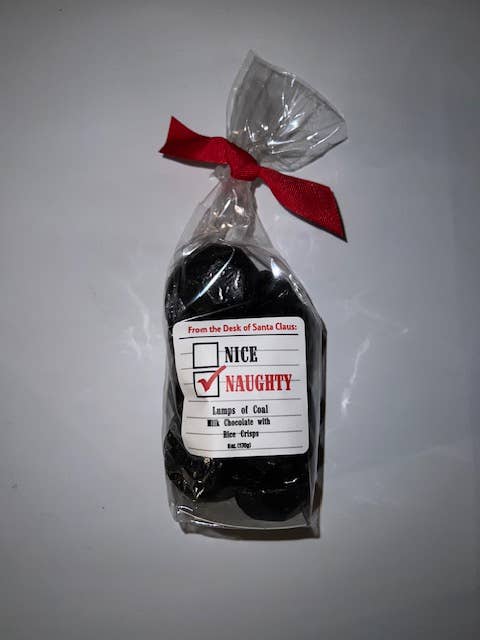 Lumps of Coal Chocolate Gift Bag