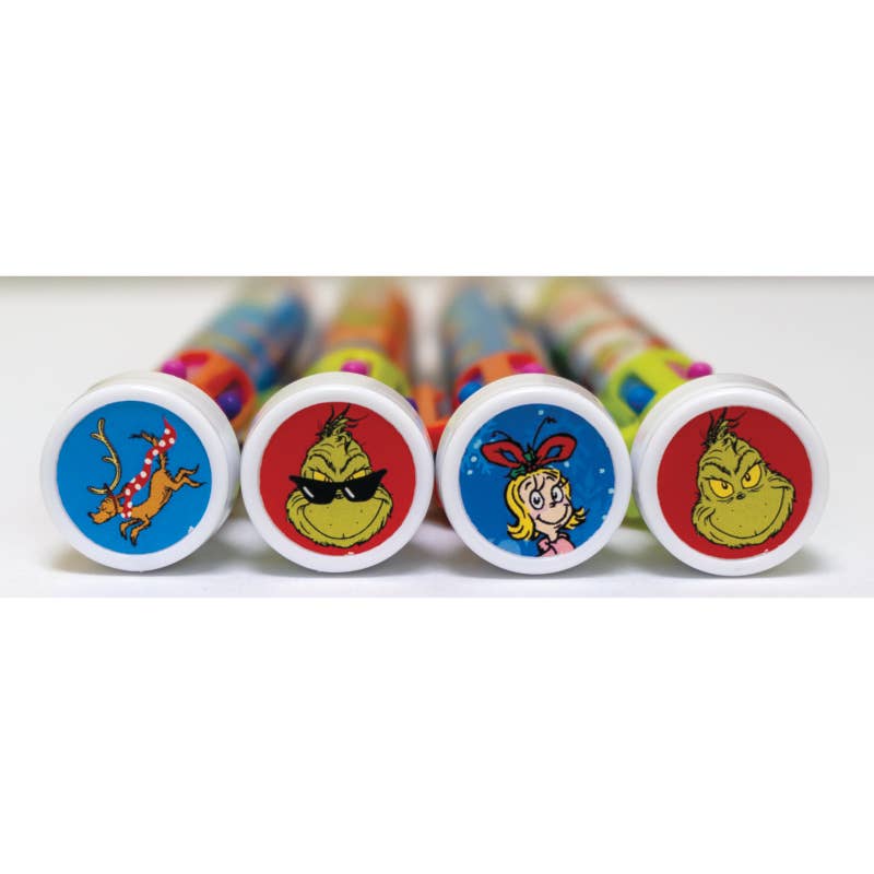 Grinch 6 Color Pen With Stamper