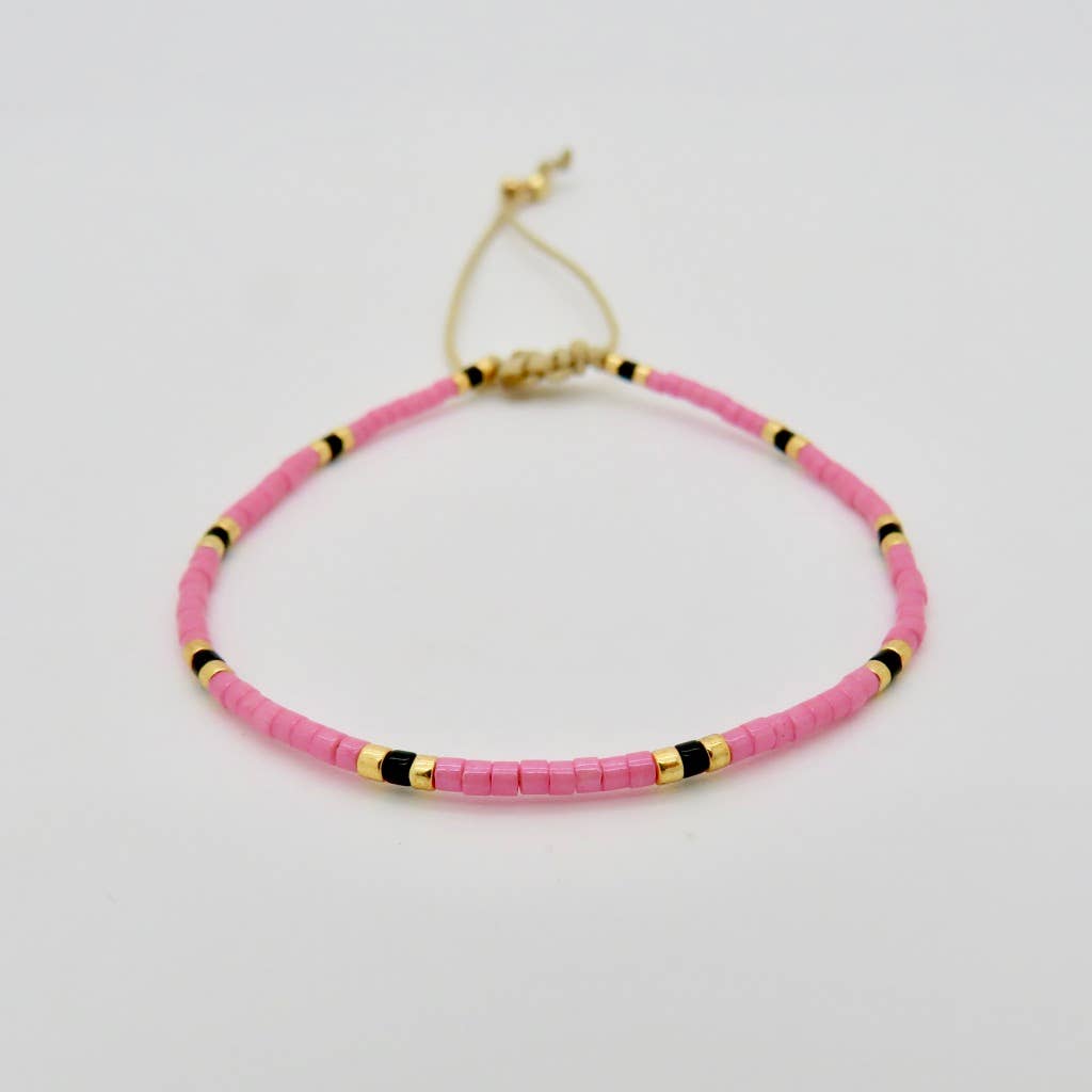 Ava Miyuki Bracelet: Black