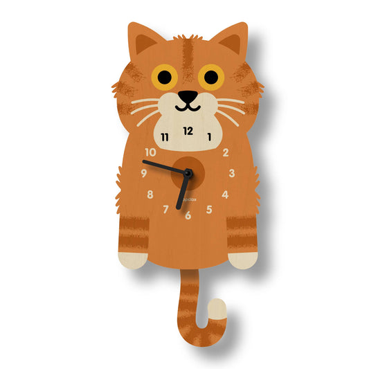 Kitten Pendulum Clock