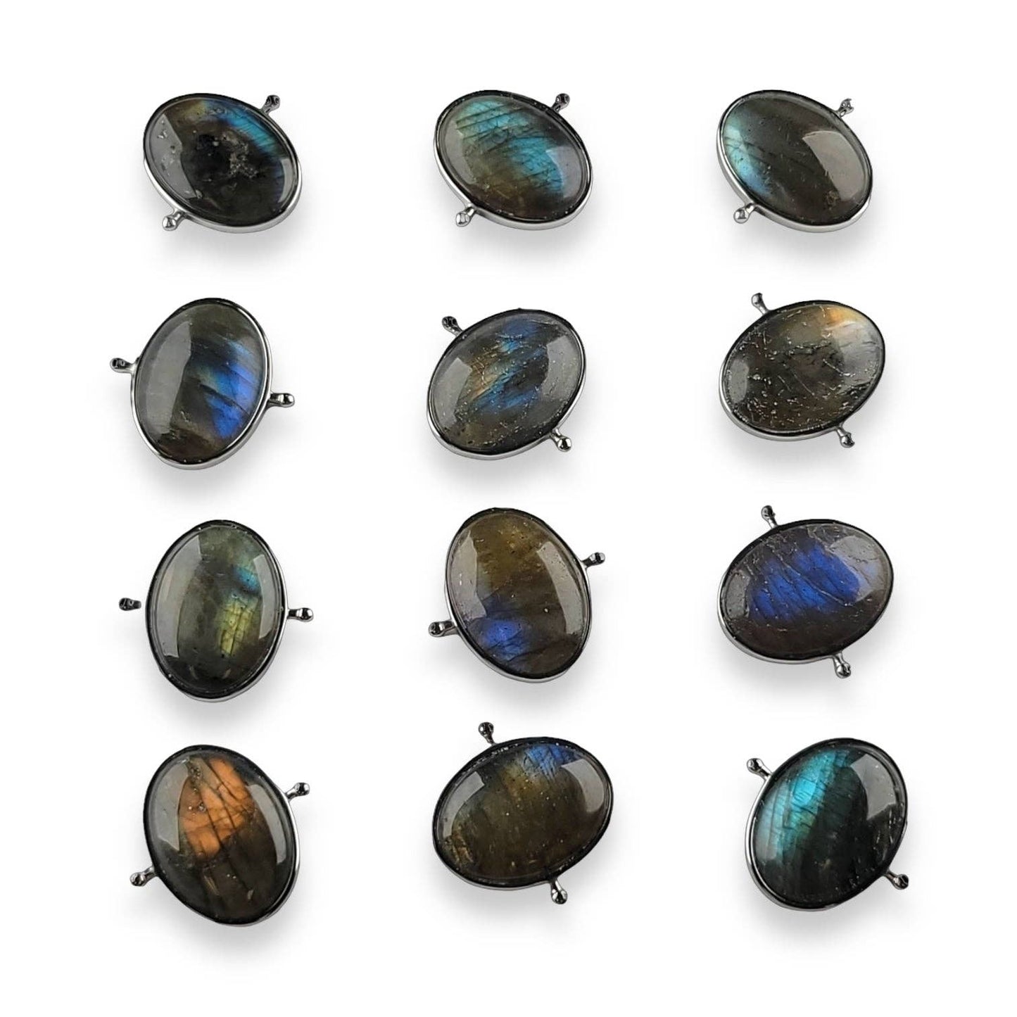 Luxe Labradorite Oval Crystal Element: Silver