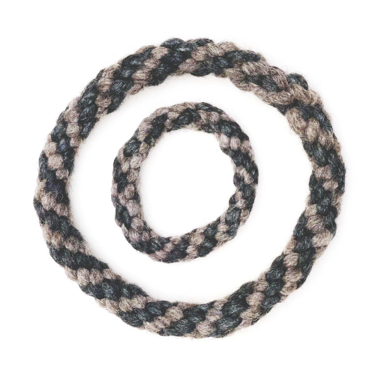 Dog Rope Ring Toy Grey: 10"