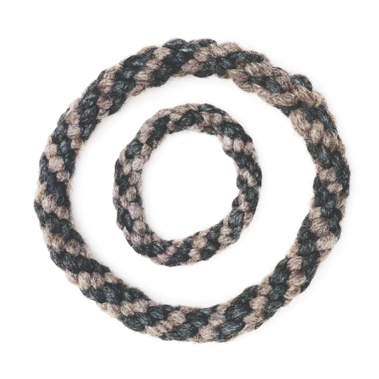 Dog Rope Ring Toy Grey: 10"