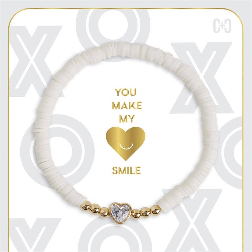 You Make My Heart Smile Stretch Bracelet