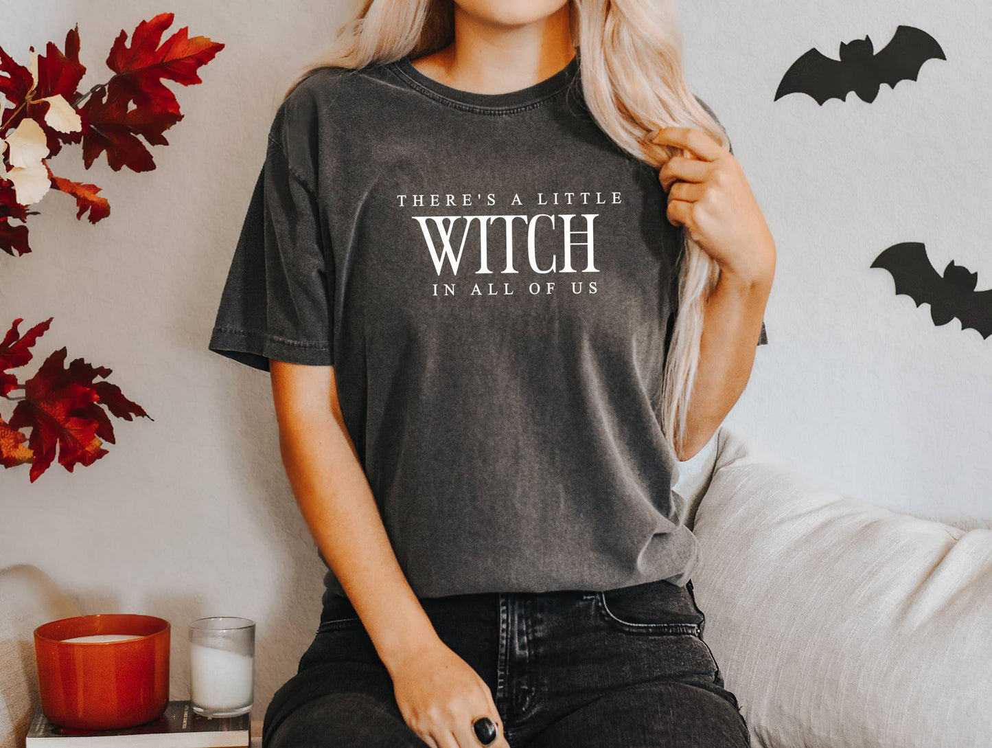 Little Witch In All Of Us, Grey T-Shirt