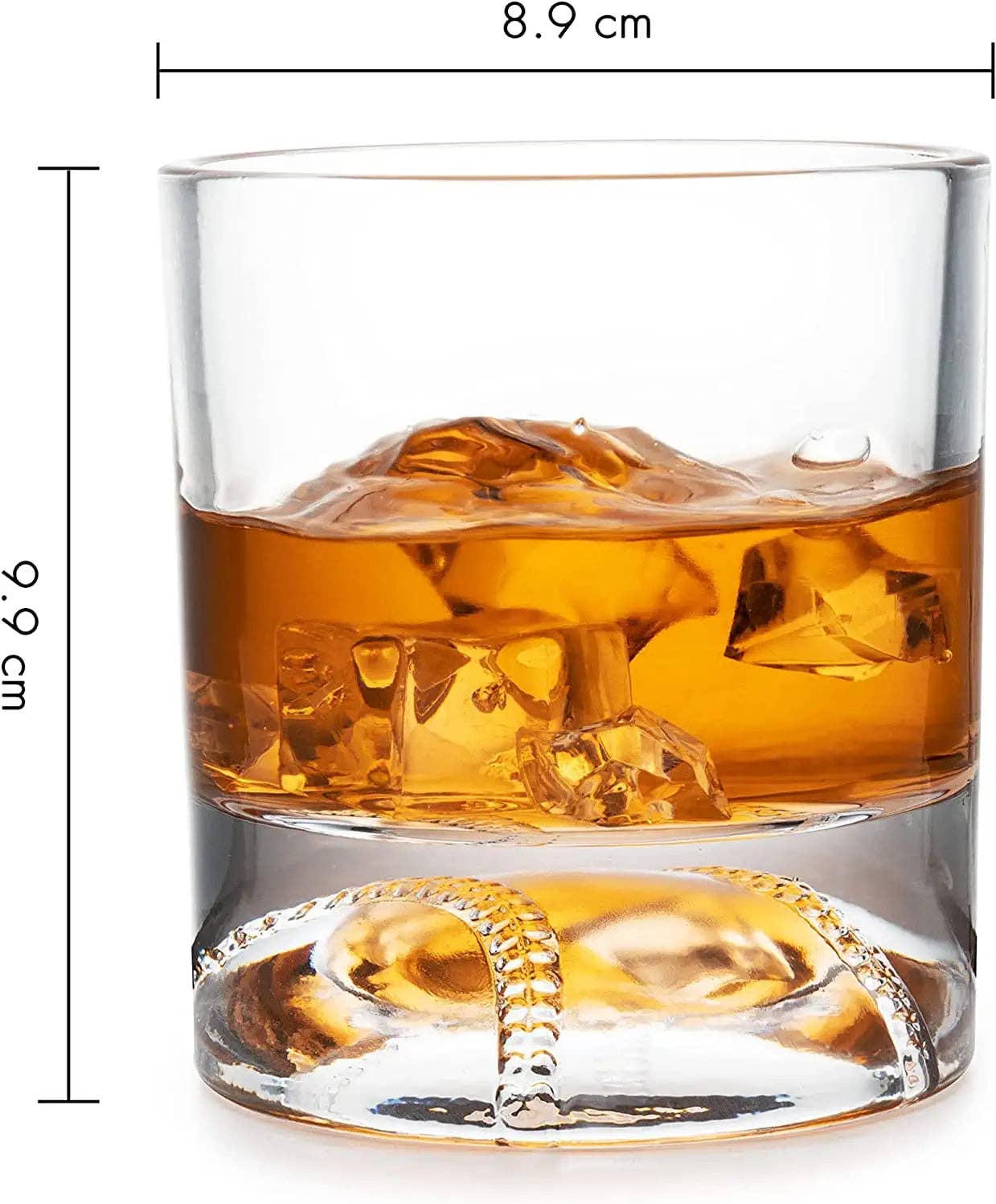 Baseball Whiskey Glass