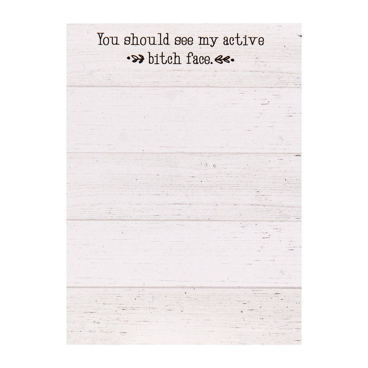 Active Bitch Face Mini Notepad