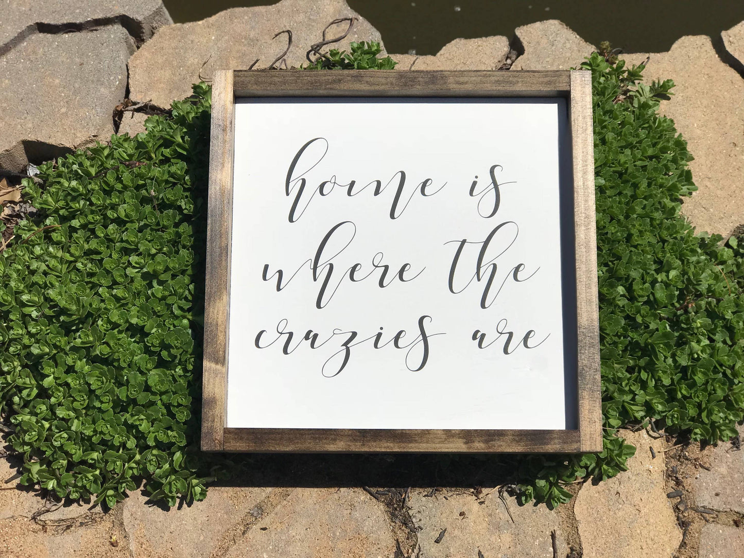 Home is Where the Crazies Are - Wood Sign