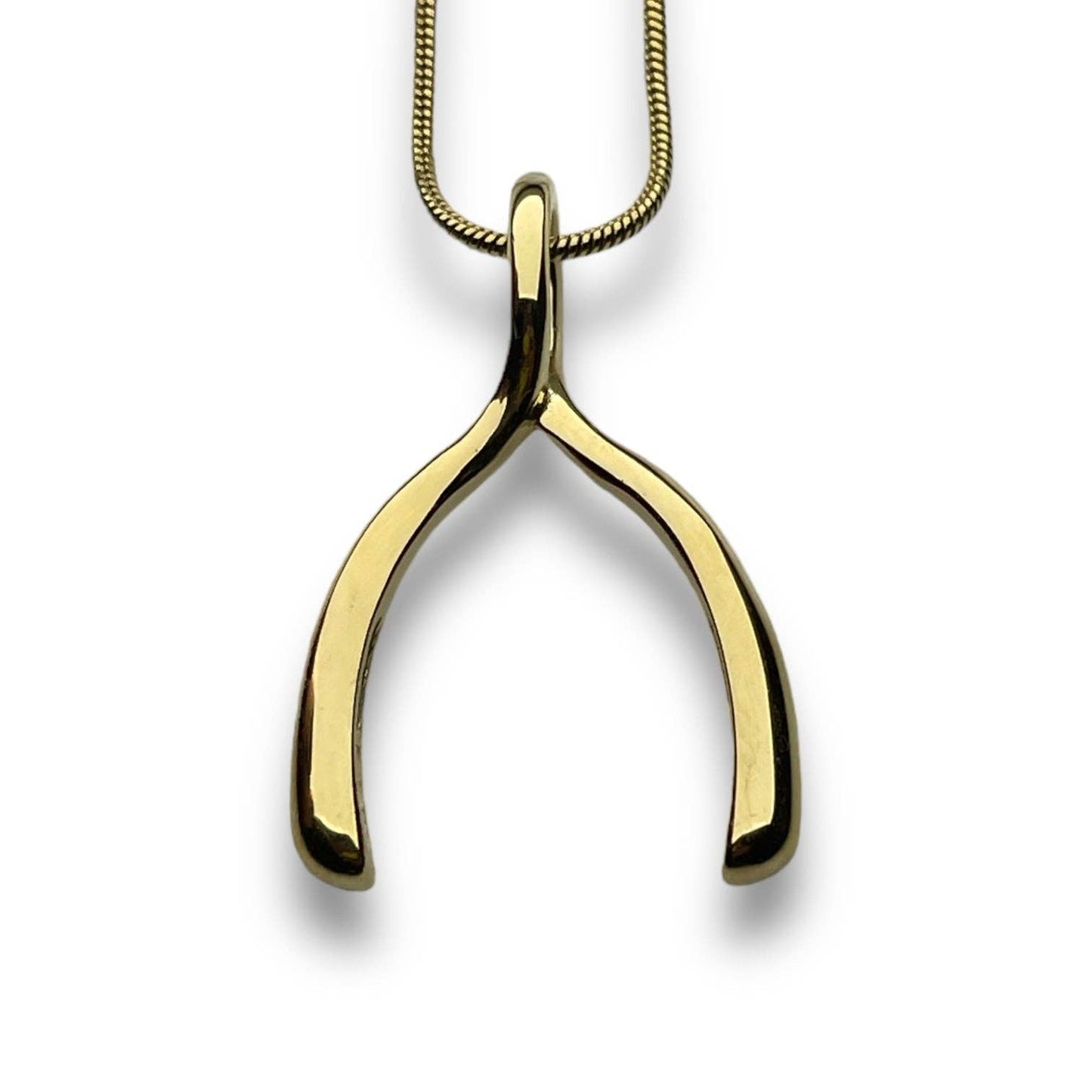 Wishbone Interchangeable Necklace: 16-18" / Gold