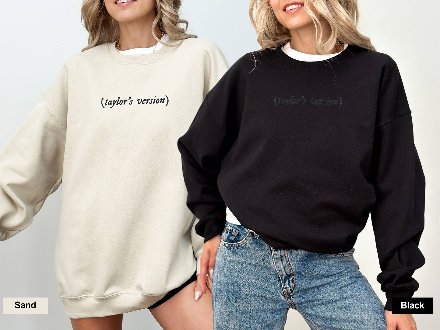 Black Embroidered Sweatshirt (Taylor's Version)