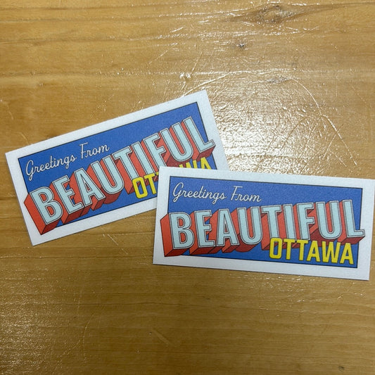 Beautiful Ottawa 3" Sticker