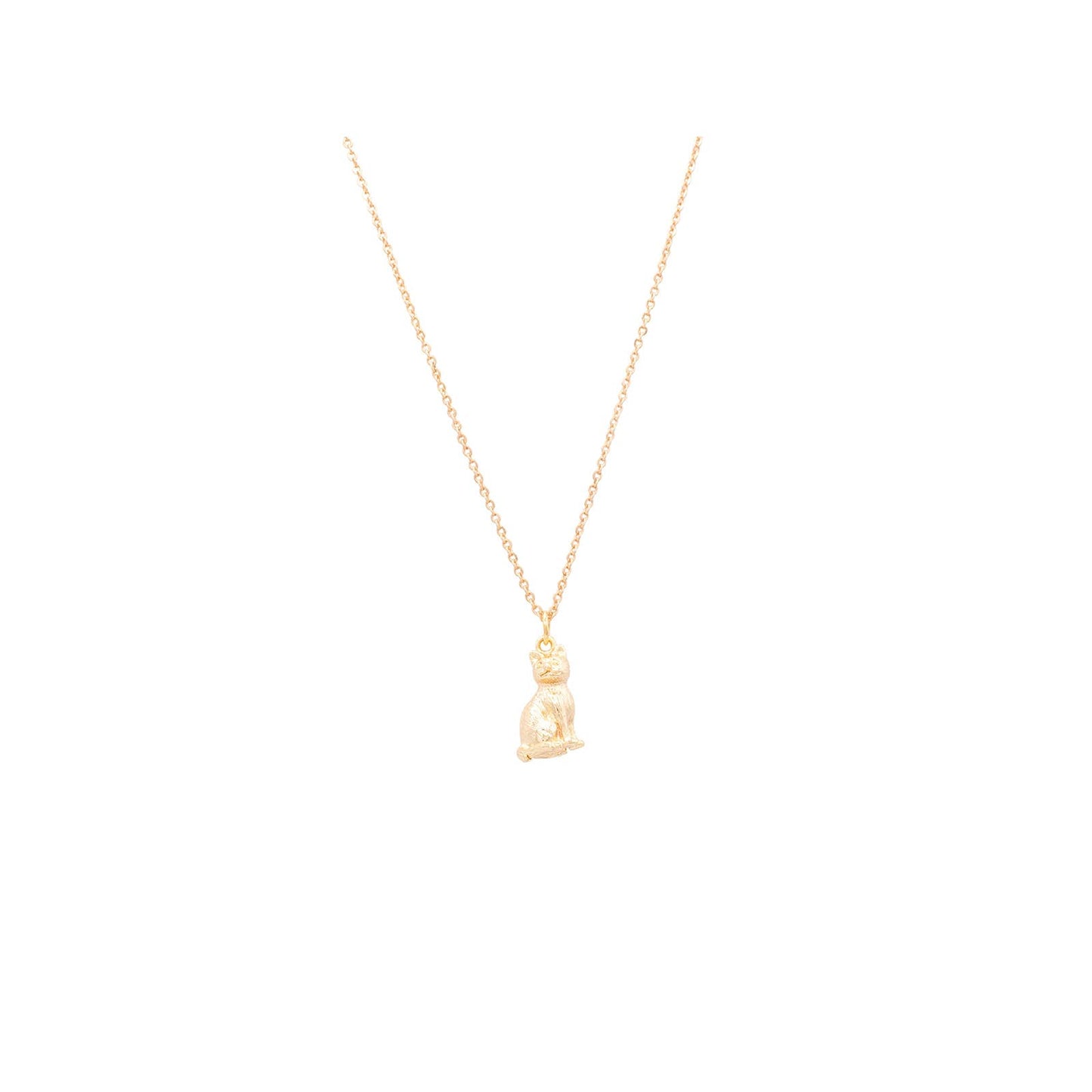 Kitten Cat Animal Charm Necklace Dainty Pet Kitty