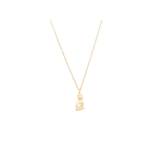 Kitten Cat Animal Charm Necklace Dainty Pet Kitty