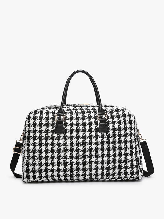 Weekender Duffle Bag: Houndstooth