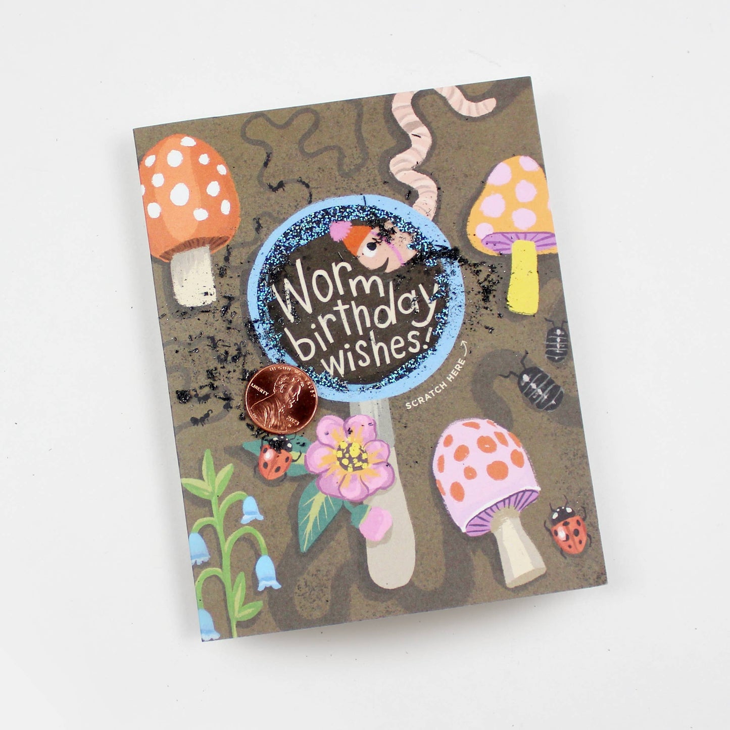 Scratch-off Worm Wishes Card