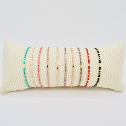 Maya Dainty White Bracelet