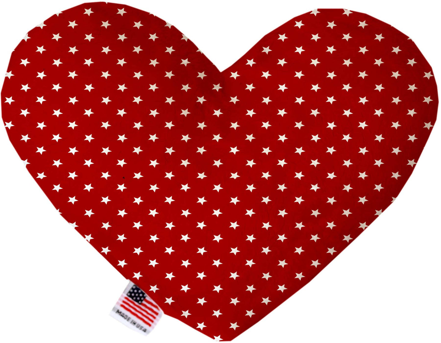 Heart Plush Red Stars Toy - 8"