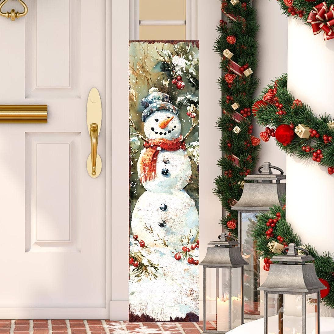 48in Snowman Christmas Porch Sign