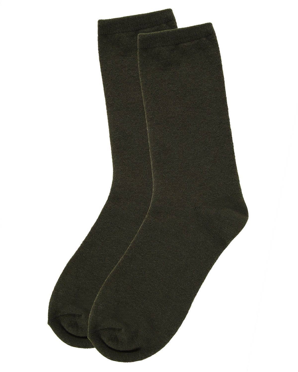 Flatknit Cashmere Crew Sock Size 9-11 Hemp Heather