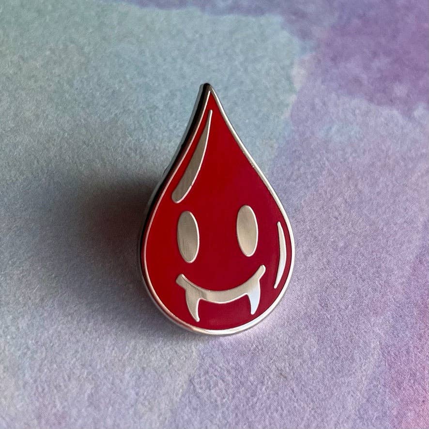 Vampire Blood Drop Pin