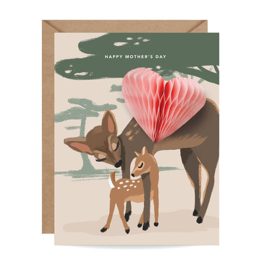 Pop-up Mother Deer Card