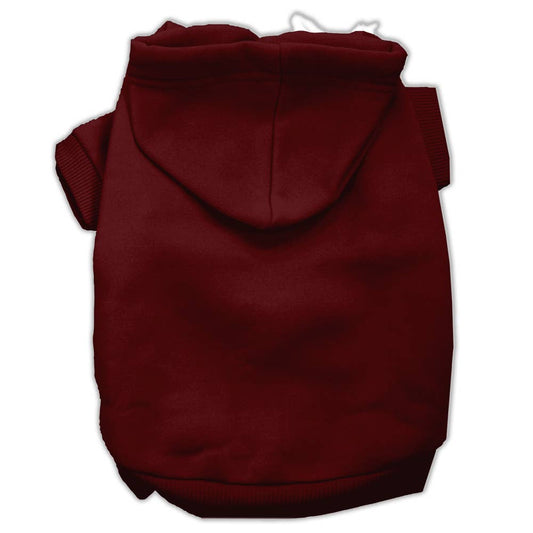 Blank Pet Hoodies: Maroon